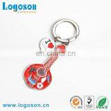 Promotional Key Chain Two Tone Cock Logo Handmade Guitar Keychain thumbnail-2