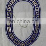 MASONIC REGALIA BLUE HOUSE METAL CHAIN COLLAR NICKLE PLATTED