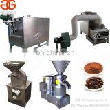 High Efficient Automatic Peanuts Roasting Equipment Almonds Paste Grinding Machinery Cocoa Bean Powder Making Machine