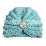Knitted Winter Baby Hat for Girls Candy Color Bonnet Enfan Baby Beanie Turban Hats Newborn Baby Cap for Boys Accessories thumbnail-5
