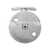 Wall Mounted Flange Tube Bar Connector Round Pipe Connector Stainless Steel Glass Floor Bracket Support thumbnail-4