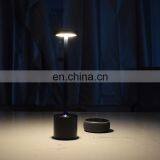 Cuctomed Modern Design Rechargeable Cordless Portable Round USB Led Table Lamp Light for Restaurant Hotel thumbnail-3
