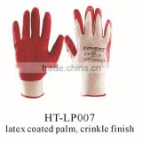 red latex coated palm with crinkle finish
