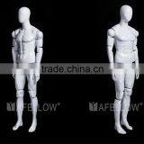 fiberglass egg head male glossy white movable mannequins