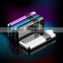 Rechargeable Morden Luxury Cigarette Red Flame Electric Dual Arc USB Lighter With LED Charging Indication