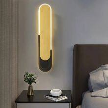 Led Wall Lights Minimalist Gold Indoor Lighting For Living Room Bedroom Bedside Home Decorative thumbnail-2