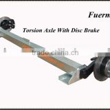 torsion trailer axles with disc brake