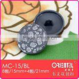 Alloy Metal Shank Button With Printed Design for Men's Clothing thumbnail-1