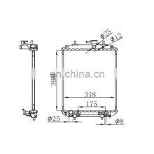 Wholesale Car Cooling Aluminium Vertical Oil Filled Radiator 16400-B2030-000 for Toyota Camry thumbnail-2