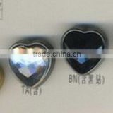 super shiny fashion Taiwan heart-shaped quality acrylic buttons