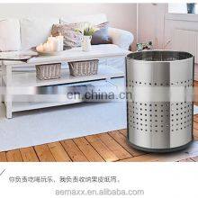 Low Cost Stainless Steel Trash Can With Punch Hole thumbnail-3