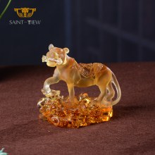 Company Annual Crystal Meeting Gift 2022 Liuli Tiger Year Luxury Marketing Souvenir Sculpture thumbnail-2