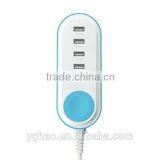 Smart 4 Port Usb Fast Charger for Iphone for Android Tablet for Samrtphone