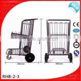 hotel passenger baggage trolley with 4 wheels