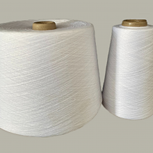 100% Virgin Polyester Ring Spun Titanium White /Extra White Yarn