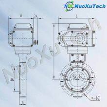 NuoXuTech GID-A Series Electric High Vacuum Butterfly Valve thumbnail-2
