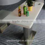 PE Plastic Big Bar Table With LED Light and Remote 120110E