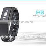 New Vidonn X6S IP68 USB Charging Step Counter Free APP Android IOS Compatible Bluetooth 4.0 Bracelet Pedometer thumbnail-1