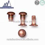Manufacture Copper Rivets, OEM Orders Are Welcome