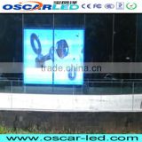 NEW product electronic led advertising video glass screen XR 16H video full color transparent glass led display