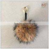 Natural Color Genuine Raccoon Fur Balls thumbnail-5