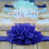 New Chiffon Flower, Headband With Chiffon Flower , Large Chiffon Fabric Flowers for Garment /festival/clothes/hair thumbnail-3