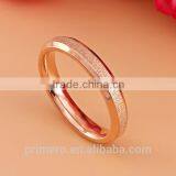 Top Quality Matte Ring 18K Rose Gold Plated Fashion Titanium Steel Full Sizes Women Ring Wholesale thumbnail-5