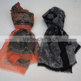 Korean Fashion Flower Printing Scarf OEM Scarves thumbnail-1