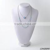 Fashion Silver Chain Necklace and Glass Beaded Necklace Druzy Necklace With Matching Earrings and Btacelet Supplier's Choice thumbnail-1