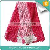 2016 Embroidered Embroidery Lace Designs African Lace Fabrics Tulle Nigerian Dress Cheap Tulle Fabric Supplier's Choice thumbnail-3