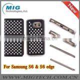 Phone Case Empty Thread Polka Dot PU+ TPU Wallet Case With Stand, For Samsung Galaxy S6 Edge Leather Case thumbnail-3