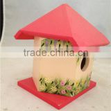 Eco-friendly decorative plywood birdhouse pine wood birdcages