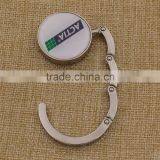 Foldable Metal Purse Hanger/round Purse Hook With Logo Wholesale thumbnail-2