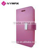 2016 Trending Products Rich Diary Wallet Case Premium Soft Synthetic Leather Case With ID Credit Card Slots for Iphone 6