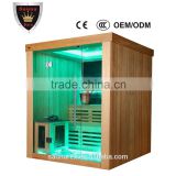 4 person dry sauna room, far infrared sauna