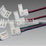 LED Strip Connector, LED Strip Plug, LED Tape Connector,5050 Led Tape Light Single Color Strip Onnector 10mm