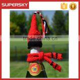 A-856 Holiday Party Wine Bottle Cover Decoration Crochet Wine Bottle Topper Christmas Gift Wine Bottle Cozy Hat and Scarf Set thumbnail-2