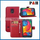 New Arrival Leather Flip Case for Samsung Galaxy S5,Cross Leather Wallet Case for s5 thumbnail-2