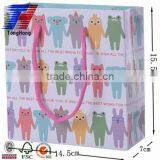 OEM CMYK Print Foldable Paper Bag for Gift Packaging thumbnail-1