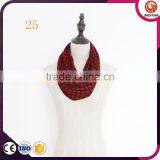 Wholesale Infinity Scarf Fleece Snood Custom Scarf Hounds Tooth Pattern Polar Plush Infinity Scarf thumbnail-3
