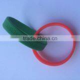 Promotional Customized Double Interlock Silicone Bracelet Wristband Band thumbnail-1