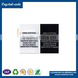 Paper Nylon Adhesive Stickers Nylon Taffeta Woven Custom Jean Fabric Label thumbnail-2