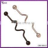 Wholesale 316L Surgical Steel Anodized Custom Industrial Piercing Barbell thumbnail-1