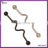 Wholesale 316L Surgical Steel Anodized Custom Industrial Piercing Barbell