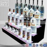 Wine Display Stand,4 Tier LED Lighte Liquor Bottle Display Shelf thumbnail-1