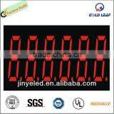 Emitting Red Color 6 Digit 7 Segment