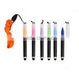Multi-function Pen Highlighter Marker Pen and Screen Touch Stylus With String thumbnail-1