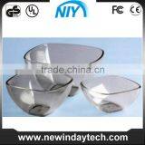 Plastic Acrylic Sandwich Bowl Colored Translucent thumbnail-4