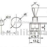 TPDT Toggle Switch 20a / 9 Pin Toggle Switch China Manufacturer thumbnail-2