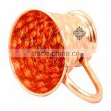 IndianArtVilla Pure Copper Big Daimond Mug Moscow Mule Cup 450 ML - Serving Beer Cocktail Wine Bar Hotel Restaurant Drinkware thumbnail-2